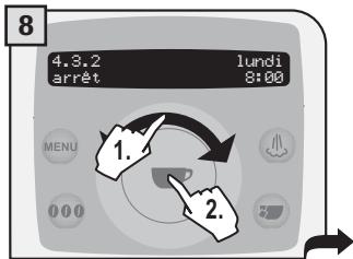 SAECO TALEA RING PLUS - RéGLAGE MINUTERIE « LUNDI » - 8