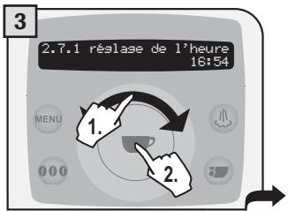 SAECO TALEA RING PLUS - Réglage de l'heure - 3