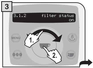 SAECO TALEA RING PLUS - Filter state - 3