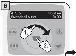 SAECO TALEA RING PLUS - EINSTELLUNG TIMER «MONTAG» - 6