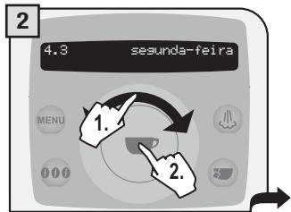 SAECO TALEA RING PLUS - PROGRAMAÇAO TEMPORIZADOR «SEGUNDA-FEIRA» - 2
