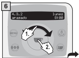 SAECO TALEA RING PLUS - CONFIGURACION TEMPORIZADOR «LUNES» - 6