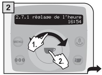 SAECO TALEA RING PLUS - Réglage de l'heure - 2