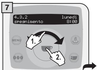 SAECO TALEA RING PLUS - IMPOSTAZIONE TIMER «LUNEDI» - 7