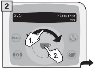 SAECO TALEA RING PLUS - “RINSE” MENU - 2