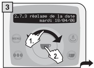SAECO TALEA RING PLUS - Réglage de la date - 3