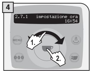 SAECO TALEA RING PLUS - Impostazione ora - 4