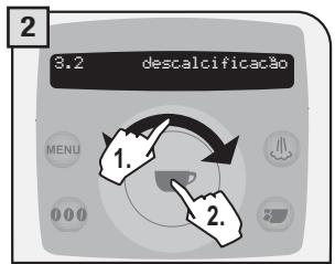 SAECO TALEA RING PLUS - MENU «DESCALCIFICAÇÃO» - 2