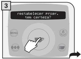 SAECO TALEA RING PLUS - RESTABELECER AS PROGRAMAÇÖES - 2