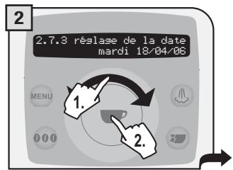 SAECO TALEA RING PLUS - Réglage de la date - 2