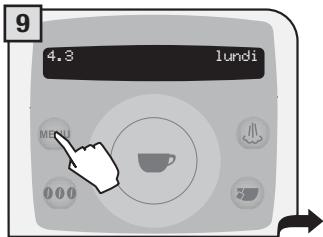 SAECO TALEA RING PLUS - RéGLAGE MINUTERIE « LUNDI » - 9