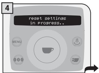 SAECO TALEA RING PLUS - RESTORE SETTINGS - 4