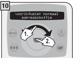 SAECO TALEA RING PLUS - 2.PROGRAMMEREN VANUIT HET MENU "DRANKINSTELLINGEN" - 8