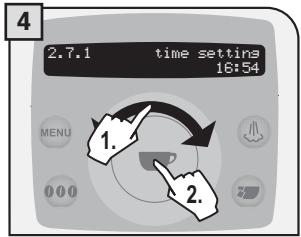 SAECO TALEA RING PLUS - Time setting - 4