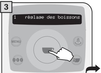 SAECO TALEA RING PLUS - 2.PROGRAMMATION A PARTIR DU MENU « RÉGLAGE DES BOISSONS » - 9