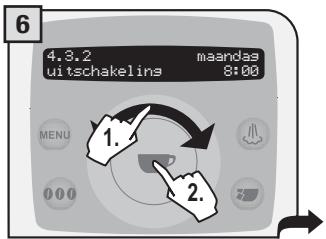 SAECO TALEA RING PLUS - TIMERINSTELLING《MAANDAG》 - 6