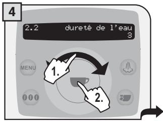 SAECO TALEA RING PLUS - MENU « DURETE DE L'EAU » - 4