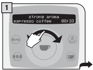 SAECO TALEA RING PLUS - ONLY INSERT ONE SCOOP OF GROUND COFFEE AT A TIME. TWO CUPS OF COFFEE CANNOT BE DISPENSED AT THE SAME TIME. - 1