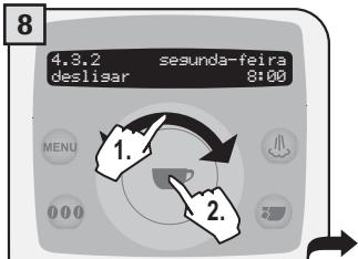 SAECO TALEA RING PLUS - PROGRAMAÇAO TEMPORIZADOR «SEGUNDA-FEIRA» - 8