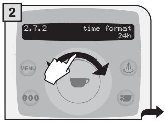 SAECO TALEA RING PLUS - Time format - 2