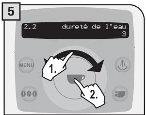 SAECO TALEA RING PLUS - MENU « DURETE DE L'EAU » - 5