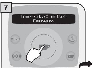SAECO TALEA RING PLUS - 2.PROGRAMMIERUNGÜBERDAS MENU“GETRÄNKEEINSTELLUNGEN - 7