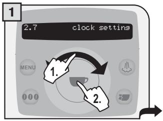 SAECO TALEA RING PLUS - Time setting - 1