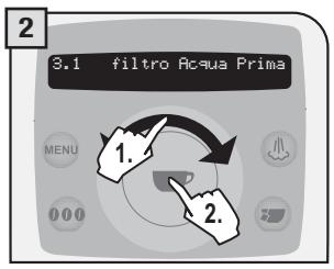 SAECO TALEA RING PLUS - MENU «FILTRO ACQUA» - 2