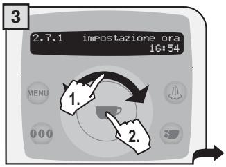 SAECO TALEA RING PLUS - Impostazione ora - 3