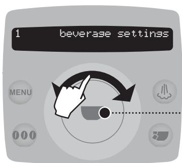 SAECO TALEA RING PLUS - 2.PROGRAMMING FROM THE "BEVERAGE SETTINGS" MENU - 12