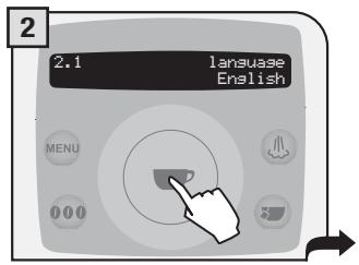 SAECO TALEA RING PLUS - MENU "IDIOMA" - 2
