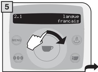 SAECO TALEA RING PLUS - SELECTIONNER LA LANGUE - 5