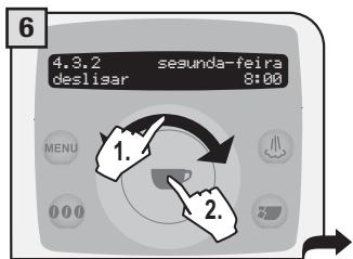 SAECO TALEA RING PLUS - PROGRAMAÇAO TEMPORIZADOR «SEGUNDA-FEIRA» - 6