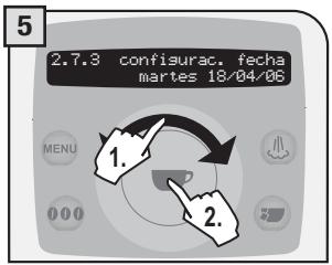 SAECO TALEA RING PLUS - Configuración Fecha - 5