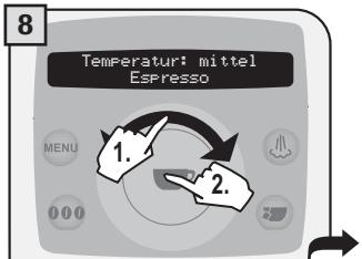 SAECO TALEA RING PLUS - 2.PROGRAMMIERUNGÜBERDAS MENU“GETRÄNKEEINSTELLUNGEN - 11