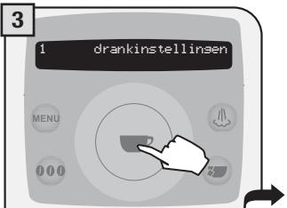 SAECO TALEA RING PLUS - 2.PROGRAMMEREN VANUIT HET MENU "DRANKINSTELLINGEN" - 9