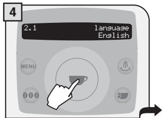 SAECO TALEA RING PLUS - CONFIGURAR EL IDIOMA - 4