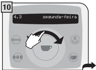 SAECO TALEA RING PLUS - PROGRAMAÇAO TEMPORIZADOR «SEGUNDA-FEIRA» - 10