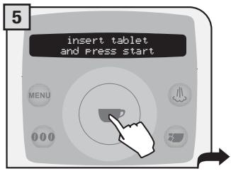 SAECO TALEA RING PLUS - THE WASH CYCLE CANNOT BE INTERRUPTED. A PERSON MUST BE PRESENT DURING THE OPERATION. - 5