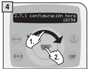 SAECO TALEA RING PLUS - Configuración hora - 4