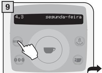 SAECO TALEA RING PLUS - PROGRAMAÇAO TEMPORIZADOR «SEGUNDA-FEIRA» - 9