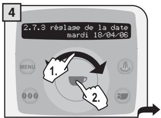 SAECO TALEA RING PLUS - Réglage de la date - 4