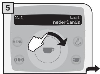 SAECO TALEA RING PLUS - DE TAAL INSTELLEN - 5
