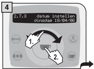 SAECO TALEA RING PLUS - Datum instellen - 4