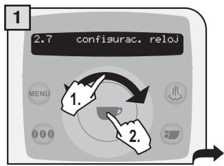 SAECO TALEA RING PLUS - Configuración hora - 1