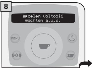 SAECO TALEA RING PLUS - DE SPOELCYCLUS MAG NIET ONDERBROKEN WORDEN. TIJDENS DEZE OPERATIE MOET IEMAND AANWEZIG ZIJN. - 8