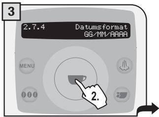 SAECO TALEA RING PLUS - Datumsformat - 3