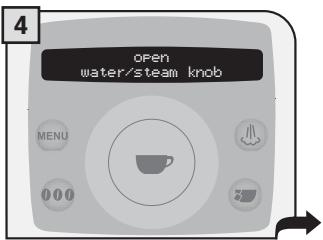 SAECO TALEA RING PLUS - A PERSON MUST BE PRESENT DURING THE OPERATION. WARNING! NEVER USE VINEGAR AS A DESCALER. - 4