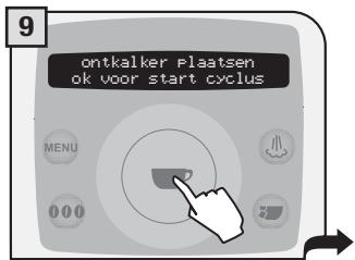 SAECO TALEA RING PLUS - TIJDENS DEZE OPERATIE MOET IEMAND AANWEZIG ZIJN. OPGELET! GEBRUIK NOOIT AZIJN ALS ONTKALKINGSMIDDEL. - 9