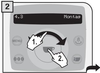 SAECO TALEA RING PLUS - EINSTELLUNG TIMER «MONTAG» - 2